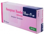 Нипертен Комби, таблетки 10 мг+5 мг 30 шт