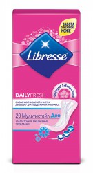 Прокладки женские ежедневные Libresse Дэйли фреш мультистайл Део 20 шт.