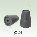 Наконечник для трости и костылей, р. 24 мм 1 шт цвет в ассортименте
