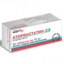 Аторвастатин-СЗ, табл. п/о пленочной 10 мг №60