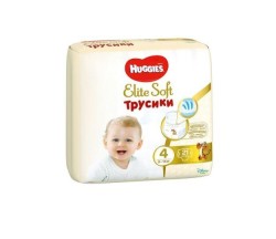 Подгузники-трусики, Huggies (Хаггис) 9-14 кг р. 4 21 шт элит софт