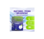 Подгузники-трусы для взрослых, Pelena (Пелена) р. L (100-150 см) 30 шт одноразовые впитывающие