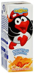 Коктейль молочный Смешарики карамельная ириска 200 г